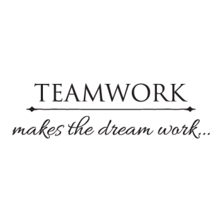 Teamwork Makes The Dream Work Wall Quotes™ Decal | WallQuotes.com