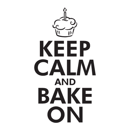 Keep Calm Bake On Wall Quotes™ Decal | WallQuotes.com