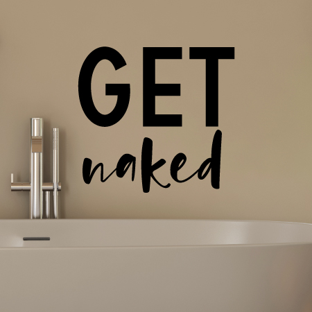 Get Naked Block Wall Quotes Decal Wallquotes Com