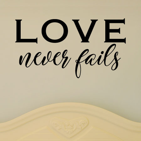 Your Love Never Fails Sticker