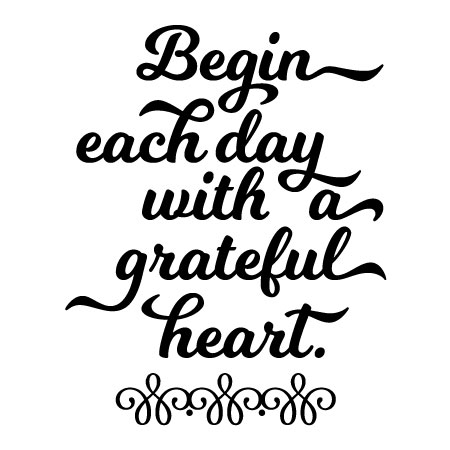 Grateful Heart Wall Quotes Decal Wallquotes Com