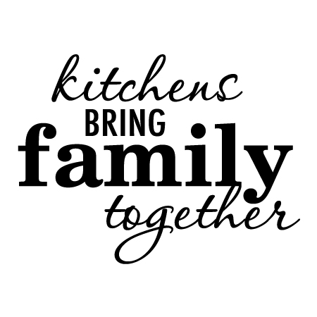 Kitchens Bring Family Together Wall Quotes™ Decal | WallQuotes.com