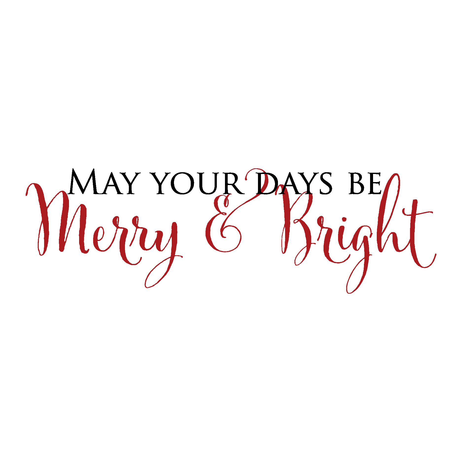 Merry & Bright Wall Quotes™ Decal