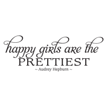 happy girls wall decal