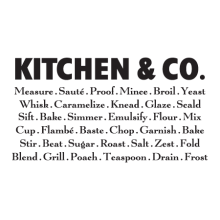 Kitchen & Co., great for any kitchen Wall Quotes™ Decal