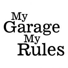 My Garage My Rules wall quotes vinyl lettering wall decal home decor vinyl stencil workshop manly fathers day