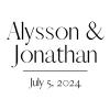 Bride and Groom name and date decal for custom wedding sign signage welcome party bridal shower