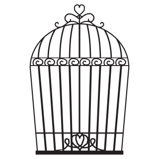 Vintage Bird Cage Wall Quotes™ Wall Art Decal | WallQuotes.com