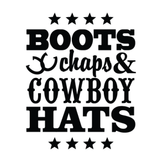 boots chaps and cowboy hats