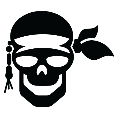 Pirate Skull & Bandana Wall Quotes™ Wall Art Decal | WallQuotes.com