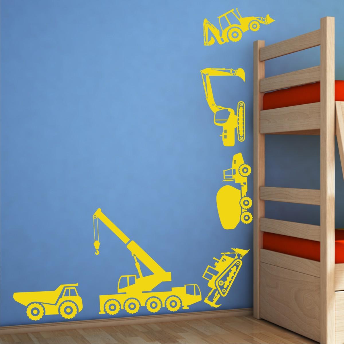 Construction Trucks Wall Quotes™ Wall Art Decal | WallQuotes.com