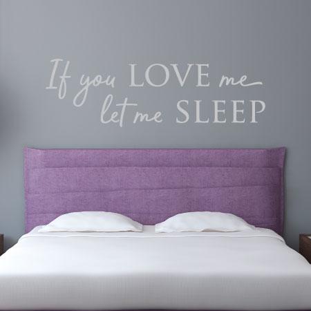 sleep let quotes decal bedroom wallquotes