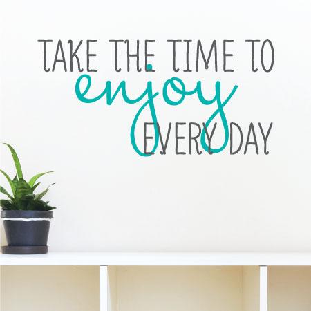 Enjoy Every Day Wall Quotes™ Decal | WallQuotes.com