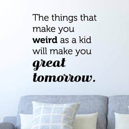 Great Tomorrow Wall Quotes™ Decal | WallQuotes.com