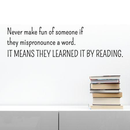 Learned It By Reading Wall Quotes™ Decal | WallQuotes.com