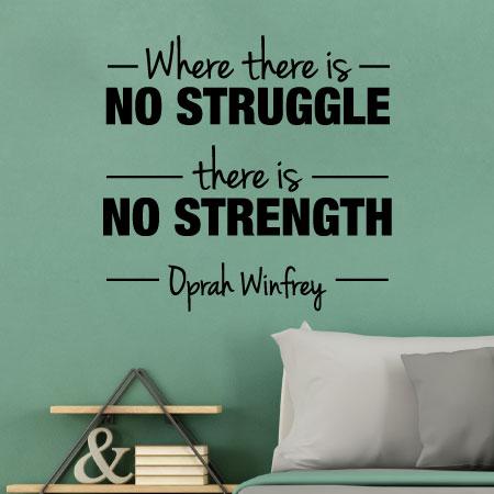 No Struggle No Strength Wall Quotes™ Decal | WallQuotes.com