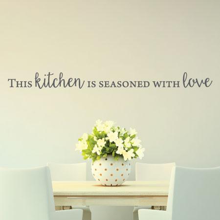 Seasoned With Love Wall Quotes™ Decal | WallQuotes.com