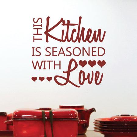 Seasoned with Love Honey Wall Quotes™ Decal | WallQuotes.com