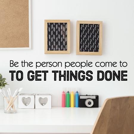 Get Stuff Done Wall Quotes™ Decal