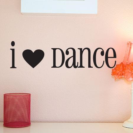 I Heart Dance Wall Quotes™ Decal | WallQuotes.com