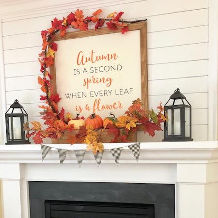 Autumn Is A Second Spring Wall Quotes™ Decal | WallQuotes.com