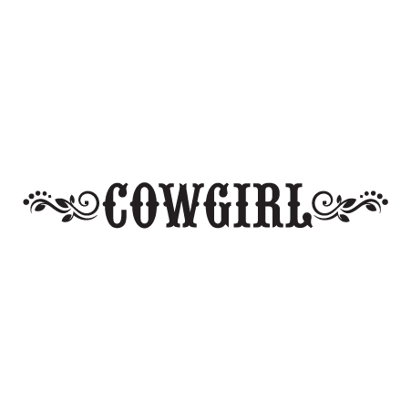 cowgirl up in cursive writhing