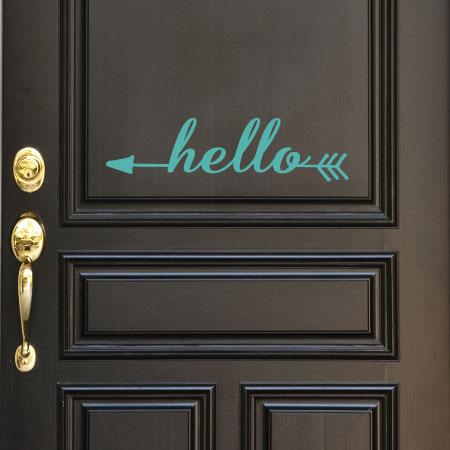 Hello Arrow Wall Quotes™ Decal | WallQuotes.com