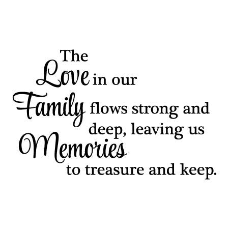 Love In Our Family Wall Quotes™ Decal | WallQuotes.com