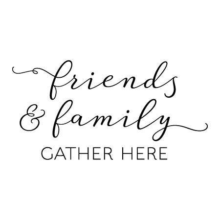 Friends Become Family Quotes Wall Decals Vinyl Lettering for Home