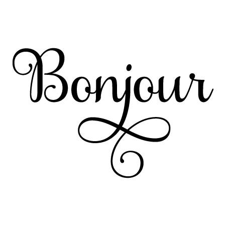Bonjour Wall Quotes™ Decal | WallQuotes.com