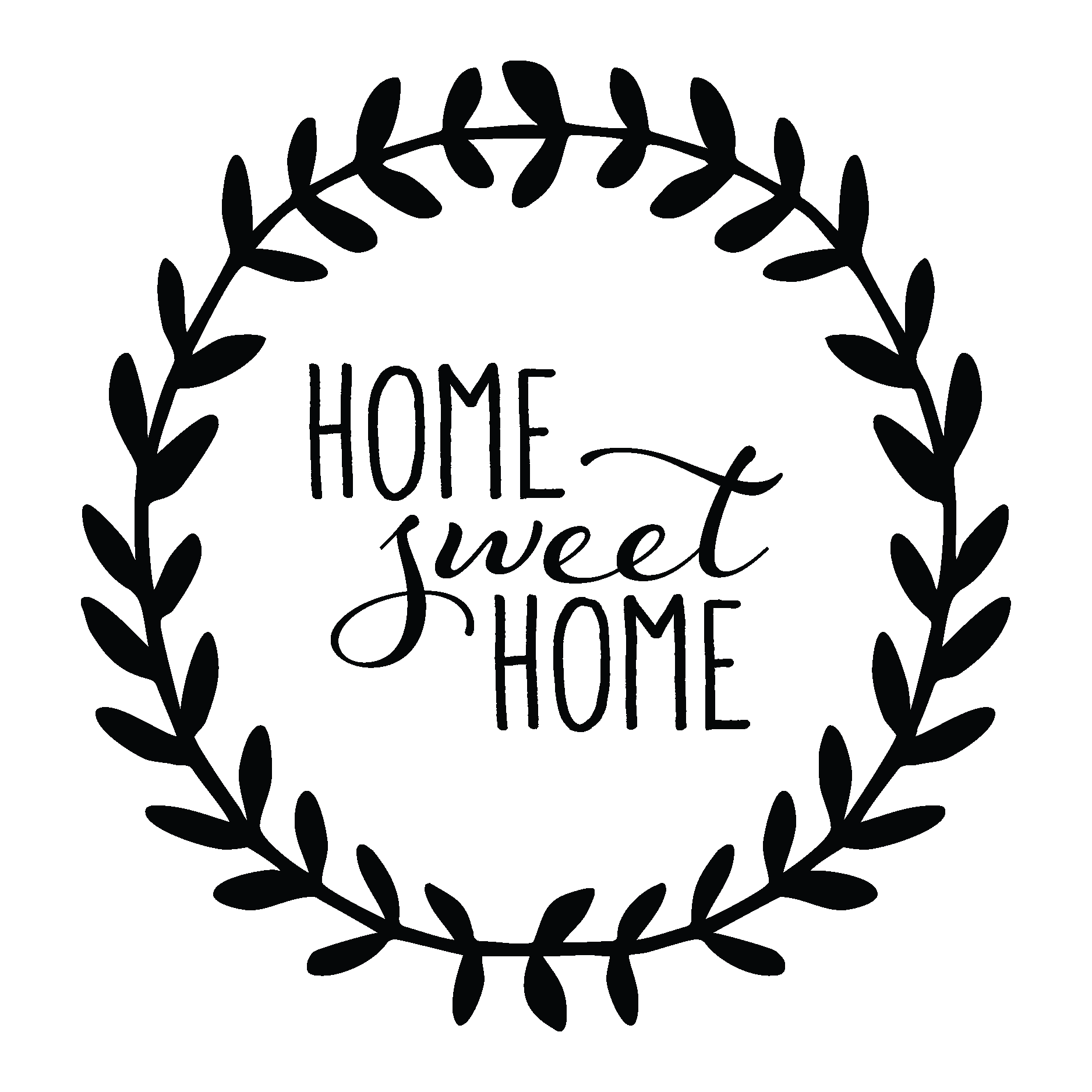 Download Home Sweet Home Leaves Wall Quotes™ Decal | WallQuotes.com