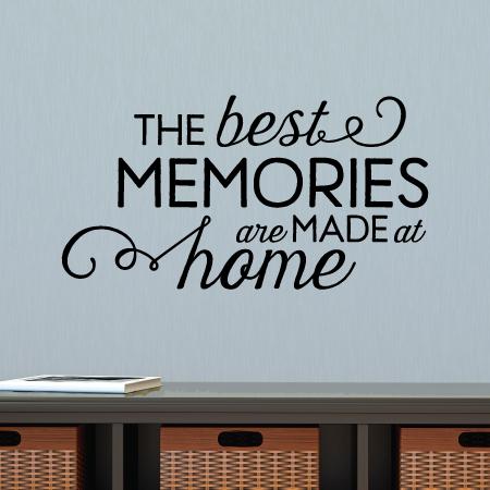 Best Memories Made At Home Wall Quotes™ Decal 