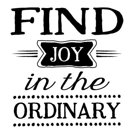 Joy In The Ordinary Wall Quotes™ Decal | WallQuotes.com