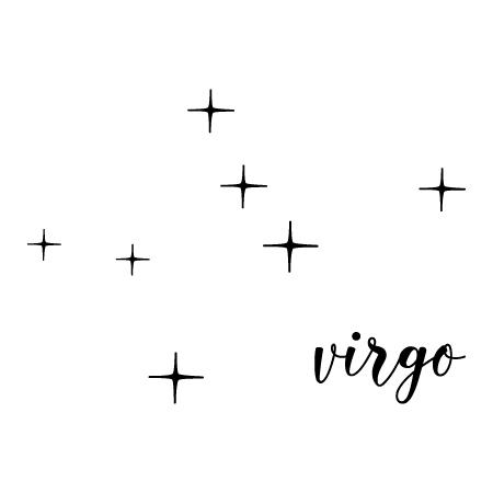 Virgo Zodiac Constellation Wall Quotes™ Decal | WallQuotes.com