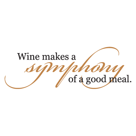 Wine Symphony Wall Quotes™ Decal | WallQuotes.com