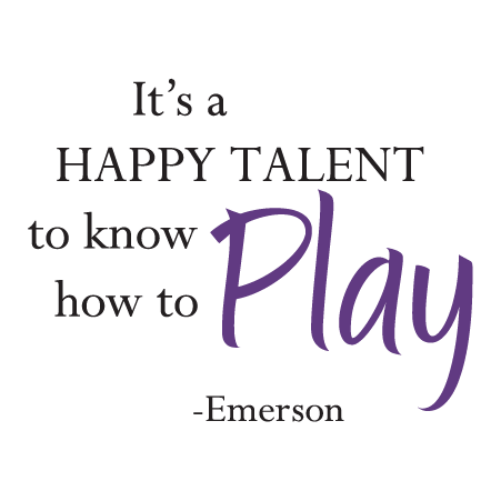 Play is a Happy Talent Wall Quotes™ Decal | WallQuotes.com