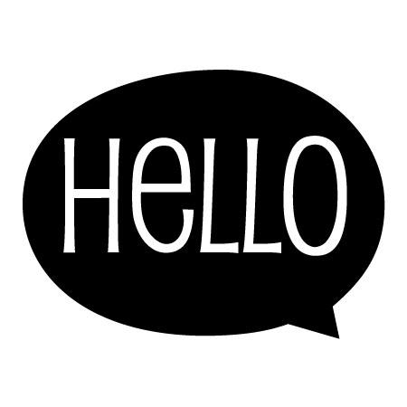 Hello Speech Bubble Wall Quotes™ Decal | WallQuotes.com