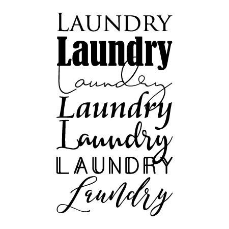 Laundry Laundry Laundry Wall Quotes™ Decal | WallQuotes.com