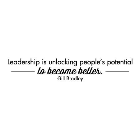 Leadership Is Unlocking Potential Wall Quotes™ Decal | WallQuotes.com