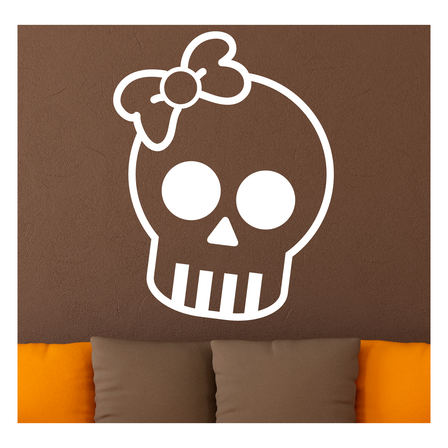 Skull Bow Decals & Stickers