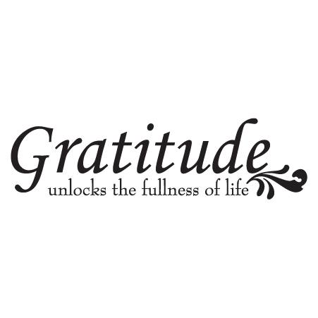 Gratitude Fullness of Life Wall Quotes™ Decal | WallQuotes.com