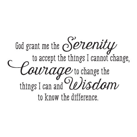 Serenity Prayer Whimsical Wall Quotes™ Decal | WallQuotes.com