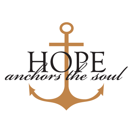 Hope Inspirational Vinyl Wall Decal Nautical Themed Decor Hope Anchors the  Soul Home Decor for Bedroom, Family Room or Beach House 