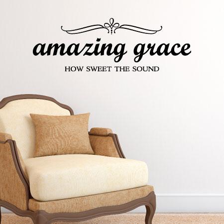 Amazing Grace Classic Wall Quotes™ Decal | WallQuotes.com