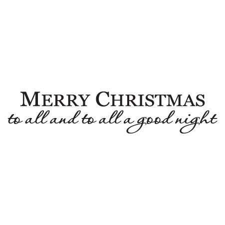 Merry Christmas To All Wall Quotes™ Decal | WallQuotes.com