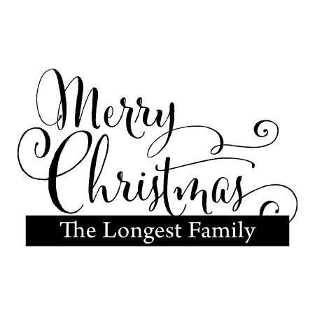 Merry Christmas Family Name Wall Quotes™ Decal | WallQuotes.com