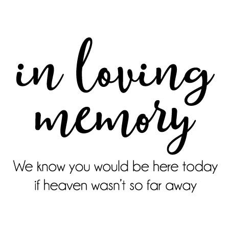 make your own in loving memory picture
